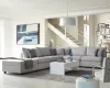 CoasterElevations 551511-S5A Cambria - Upholstered 5 Piece Modular Sectional Sofa - Gray