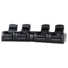 CoasterEssence 600001-S4B Cyrus - 5 Piece Upholstered Home Theater Seating - Black