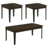 CoasterEssence 736184 Amaro - 3 Piece Coffee And End Table Set - Dark Brown