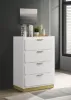 Coaster Fine Furniture 224775 Caraway - 4-Drawer Bedroom Chest - White