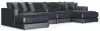 Jackson Furniture Industries 2245/75/31/76-23 Jackson Furniture Industries 2245/75/31/76-23 Remington - 4 Piece Modular Double Chaise Sectional - Slate