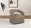 Coaster Fine Furniture 907538 Westhill - Boucle Upholstered Swivel Accent Chair - Rocky Road