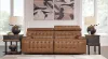 Ashley Furniture U92708S1 Temmpton - 2-Piece Power Reclining Sectional Loveseat - Chocolate