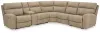 Ashley Furniture 61004S7 Ashley Furniture 61004S7 Next-Gen Durapella - 6-Piece Power Reclining Sectional With Storage Console - Sand