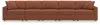 Ashley Furniture 92102S75 Ashley Furniture 92102S75 Modmax - 5-Piece Sectional With 3 Armless Chairs And LAF / RAF Corner Chairs - Spice