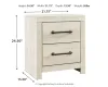 Ashley Furniture B192/31/36/87/84/50(2)/92(2)/B100-12 Ashley Furniture B192/31/36/87/84/50(2)/92(2)/B100-12 Cambeck - 9 Pc. - Dresser, Mirror, Full Panel Bed with 4 Storage Drawers, 2 Nightstands - Whitewash