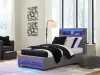 Ashley Furniture PCB2721B23 Ashley Furniture PCB2721B23 Verishaw - Twin Upholstered Bed With Wireless Audio - Gray