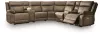 Ashley Furniture PC82305S7 Ashley Furniture PC82305S7 Max-Momentum - 7-Piece Power Reclining Sectional With 2 Audio Consoles - Biscotti