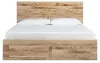 Ashley Furniture B1050B12 Ashley Furniture B1050B12 Hyanna - King Panel Bed With 4 Storage Drawers - Tan