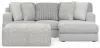 Jackson Furniture Industries 3303/46/76/28-18 Jackson Furniture Industries 3303/46/76/28-18 Logan - 2 Piece Upholstered Sectional With Comfort Coil Seating, 46