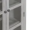 Liberty Furniture 237-CH4490 River Place - Curio Hutch - Riverstone White & Tobacco