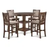 New Classic D3651-52S-CHY New Classic D3651-52S-CHY Amy - 5 Piece Counter Dining Set - Cherry