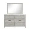 New Classic B2442-060 Fiona - Landscape Mirror - Mist Gray
