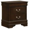 CoasterEveryday 202411F-S5 Louis Philippe - 5 Piece Full Bedroom Set - Cappuccino