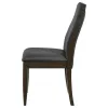 CoasterEssence 115272 Wes - Upholstered Dining Side Chair (Set of 2) - Dark Walnut