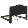 CoasterEssence 310072Q Sonoma - Upholstered Queen Wingback Bed - Gray