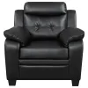 CoasterEveryday 506553 Finley - Upholstered Padded Arm Tufted Accent Chair - Black