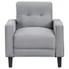 Coaster Fine Furniture 506783 Bowen - Upholstered Track Arm Tufted Accent Chair - Gray