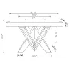 CoasterElevations 723449 Taffeta - V-Shaped Mirrored Entryway Console Table - Silver
