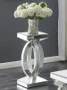 CoasterElevations 722517 Amalia - Square Mirrored Acrylic Crystal Side End Table - Silver