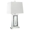 CoasterElevations 923288 Ayelet - Tapered Shade Mirrored Table Lamp - Silver