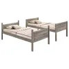 Coaster Fine Furniture 400818-SM Ryder - Wood Twin Over Twin Bunk Bed With Mattress - Weathered Taupe