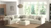 Jackson Furniture Industries 2235/37/31/59/36/12-16 Jackson Furniture Industries 2235/37/31/59/36/12-16 Ritzy - 6 Piece Modular Sectional And 1 Included Cocktail Ottoman - Bone
