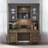 Liberty Furniture 930-HO-CHS Carolina Park - Credenza & Hutch - Amber Brown