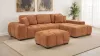 Coaster Fine Furniture 509354 Octavia - Fabric Upholstered Rectangular Ottoman - Orange