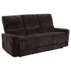 Coaster Fine Furniture 609571 Navarro - Chenille Upholstered Reclining Sofa - Dark Brown