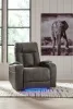 Ashley Furniture 6620513 Feazada - Power Recliner With Adj Headrest - Shadow