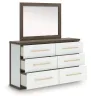 Ashley Furniture PCB1108B1 Ashley Furniture PCB1108B1 Kendanport - Dresser And Mirror - Brown