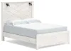 Ashley Furniture B1190B7 Gerridan - Queen Panel Bed With Sconces - White