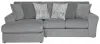 Jackson Furniture Industries 2477/75/42-28 Jackson Furniture Industries 2477/75/42-28 Glacier - 2 Piece Sofa Chaise (RSF Loveseat / LSF Chaise) - Shark