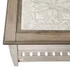 Liberty Furniture 824-OT1010 Heartland - Rect Ceiling Tile Cocktail Table - Antique White / Tobacco Tops