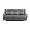 New Classic U2506-30-GRY Enzo - Sofa With Dual Recliner - Gray