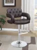 CoasterEssence 102556 Brandi - Adjustable Bar Stool - Chrome And Brown