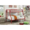 Furniture of America CM-BK931RD-TF Opal - Twin Over Full Bunk Bed - Red