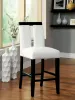 Furniture of America CM3559PC-2PK Luminar - Counter Height Chair (Set of 2) - Black / White