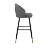 New Classic SAF199-BS-GRY New Classic SAF199-BS-GRY Oliver - Vegan Leather Bar Chair (Set of 2) - Gray