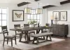 Intercon HR-TA-42101-RCV-C Hearst - Trestle Table - Reclaimed Chevron