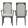 New Classic D1605-25 Lisbon - Dining Arm Chair (Set of 2) - Gray