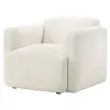 Coaster Fine Furniture 509813 Dorset - Fabric Upholstered Round Track Arm Accent Chair - White