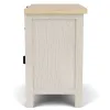 Riverside Furniture 79469 Glenndale - Two Drawer Nightstand - Aged White / Wheat