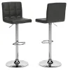 Ashley Furniture D120-130 Ashley Furniture D120-130 Bellatier - Tall UPH Swivel Barstool(Set of 2) - Black / Chrome Finish