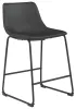 Ashley Furniture D372-624 Ashley Furniture D372-624 Centiar - Upholstered Barstool (Set of 2) - Black