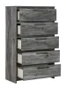 Ashley Furniture B221-46 Baystorm - Five Drawer Chest - Gray