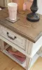 Ashley Furniture B743-91 Realyn - One Drawer Night Stand - Chipped White