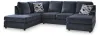 Ashley Furniture 95302S2 Ashley Furniture 95302S2 Albar Place - 2-Piece Sectional With Raf Sofa Chaise - Cobalt