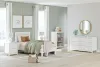 Ashley Furniture EB1810/230/231/155/111 Ashley Furniture EB1810/230/231/155/111 Hallityn - 4 Pc. - Bookcase, Dresser, Twin Panel Platform Bed - White